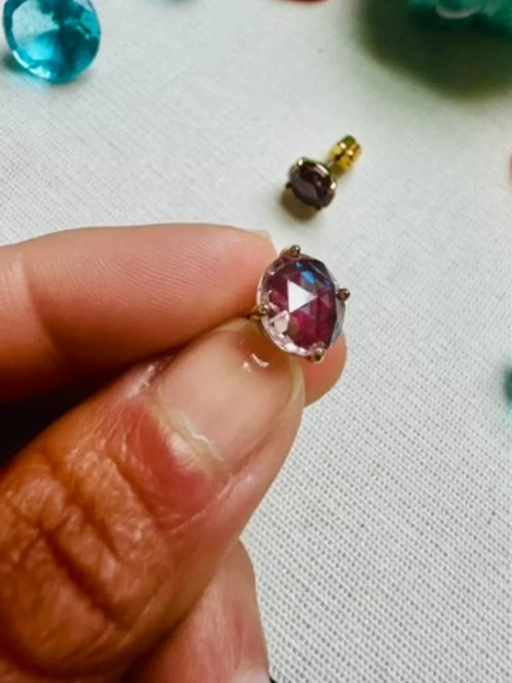 Kate Spade Bright Ideas in Berry Cubic Zirconia Earrings